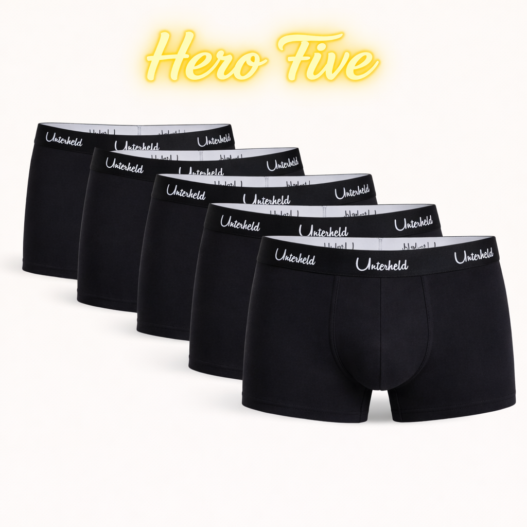 Hero Five – Boxershorts Herren aus TENCEL™ Modal | Black Cod